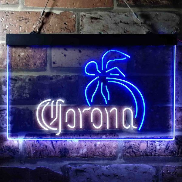 Corona Tree Dual LED Neon Light Sign